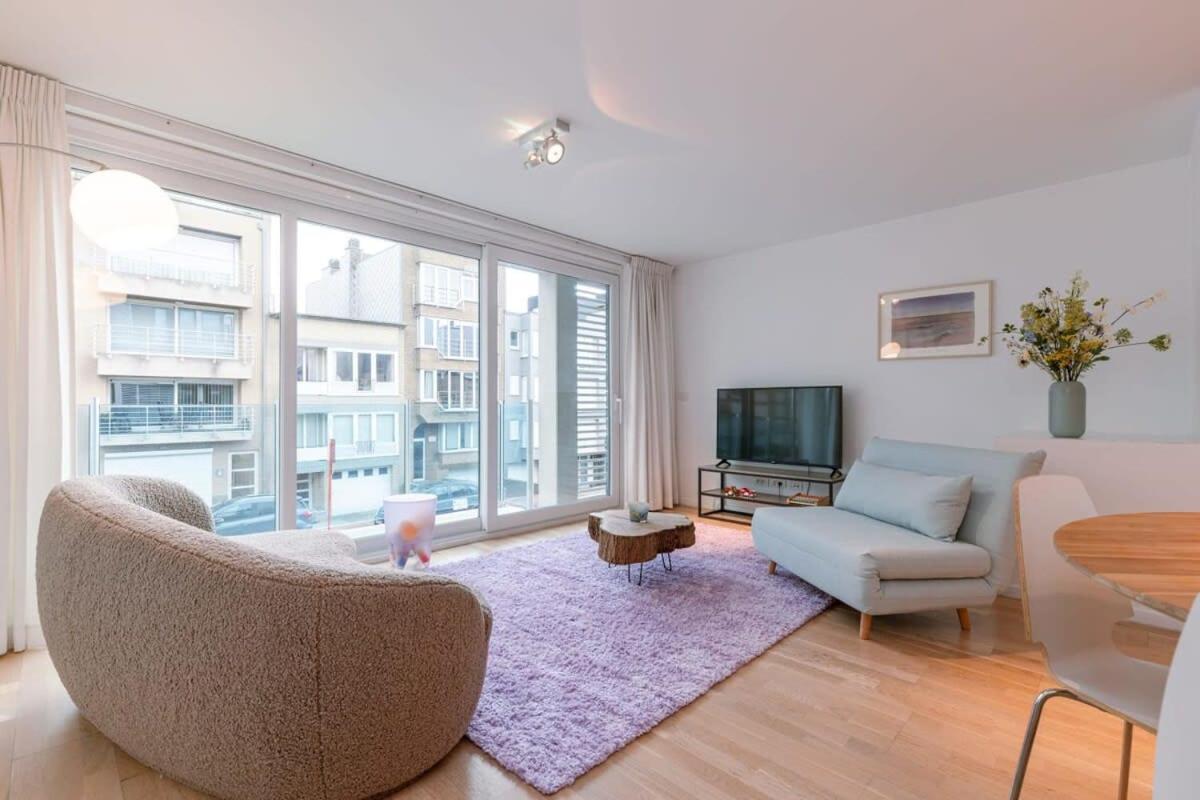 Bright Apartment Nearby The Beach In De Haan Exterior foto